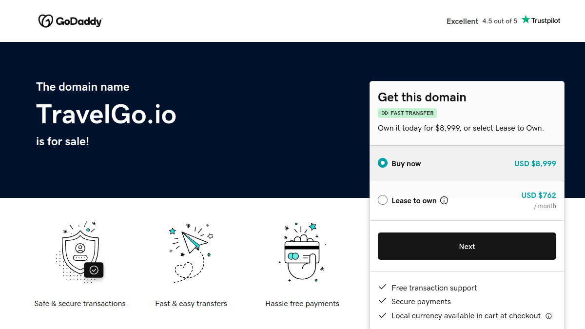 TravelGo project screenshot